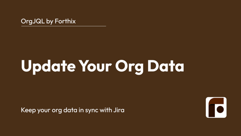 Update Org Data Video Tutorial